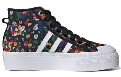 Adidas Originals (wmns) Adidas X Rich Mnisi Nizza Platform Mid 'pop-art Roses'