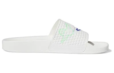 Adidas Originals Adidas Shmoofoil Slides 'cloud White Red Pulse Mint' In Multi