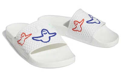Adidas Originals Adidas Shmoofoil Slides 'cloud White Red Pulse Mint' In Multi