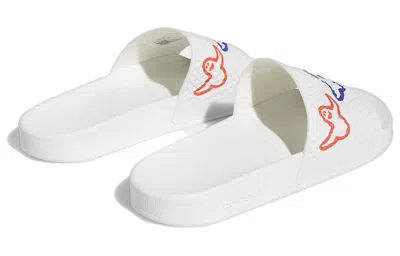 Adidas Originals Adidas Shmoofoil Slides 'cloud White Red Pulse Mint' In Multi