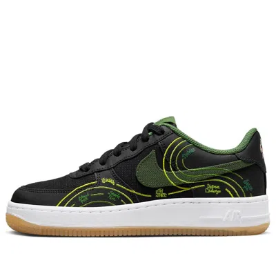 Nike (gs)  Air Force 1 Lv8 'ny Vs Ny' In Black