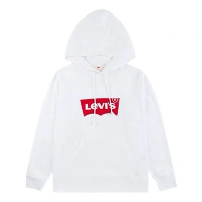 Levi's (wmns)  Alphabet Logo Printing Hoodie White