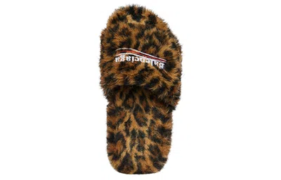 Balenciaga (wmns)  Furry Slides 'leopard' In Multi
