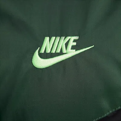 Nike Sportswear Windrunner Jacket 'black Green' In Multi