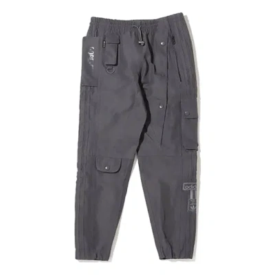 Adidas Originals Men's  Solid Color Multiple Pockets Casual Sports Pants/trousers/joggers Gray