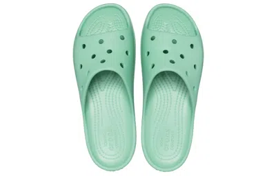 Crocs Classic Platform Slide In Green