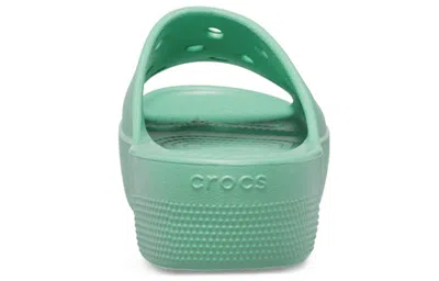 Crocs Classic Platform Slide In Green