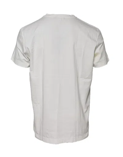 Pre-owned Dolce & Gabbana White Bandana Crew Neck Short Sleeves Men's T-shirt () In Gray