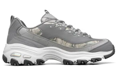 Skechers (wmns)  D Lites 1.0 Running Shoes Grey/white In Gray