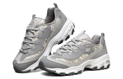 Skechers (wmns)  D Lites 1.0 Running Shoes Grey/white In Gray