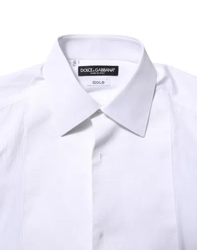 Dolce & Gabbana Poplin Long-sleeved Shirt In White