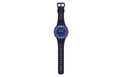 Casio G-shock Analog-digital 'black Purple' In Blue