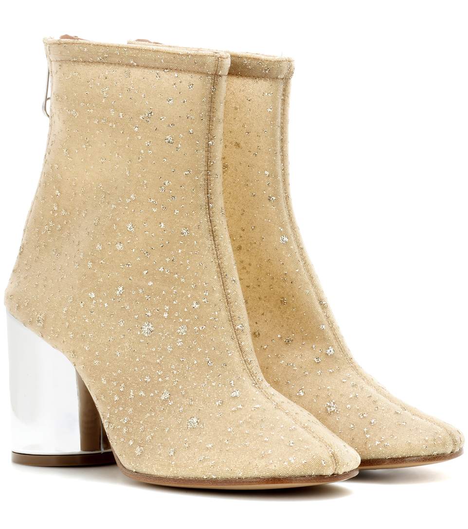 maison margiela glitter boots