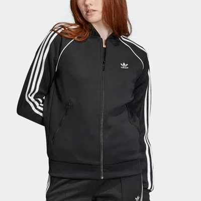 Adidas Originals Sst Primeblue Track Top In Black