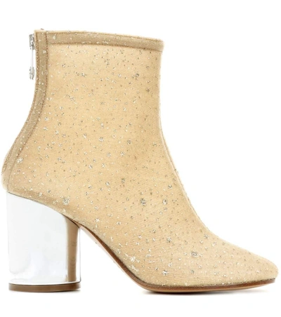 Shop Maison Margiela Glitter-embellished Ankle Boots