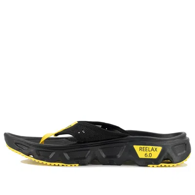 Salomon Reelax Break 6.0 Slides 'black Yellow' In Multi