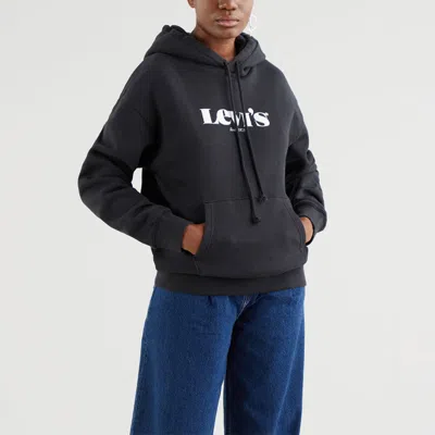 Levi's (wmns)  Hooded Logo Printing Hoodie Black