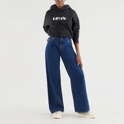 Levi's (wmns)  Hooded Logo Printing Hoodie Black