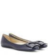 ROGER VIVIER GOMMETTE PATENT LEATHER BALLET FLATS,P00244608