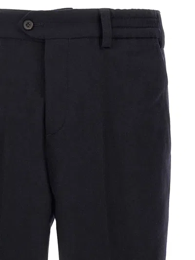 Pt Torino Michael Tailored Wool Trousers In Blue