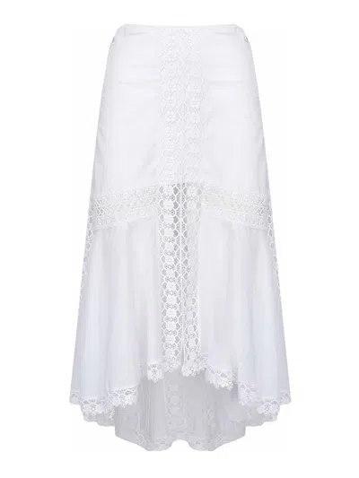Charo Ruiz Clair Long Skirt In White