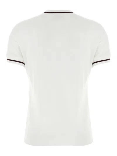 Brunello Cucinelli Patch Logo T-shirt With Contrast Trim In White