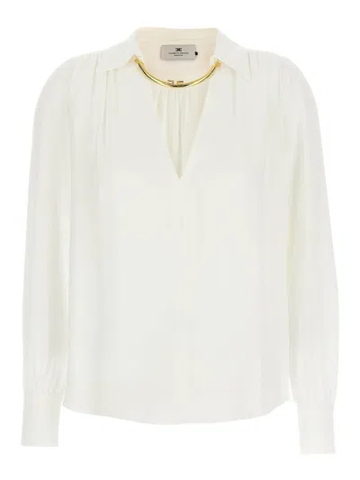 Elisabetta Franchi Viscose Shirt In White
