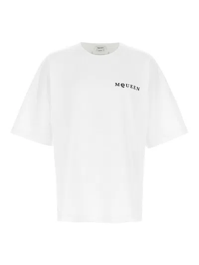 Alexander Mcqueen Alexander Mc Queen White Oversized T Shirt With Logo