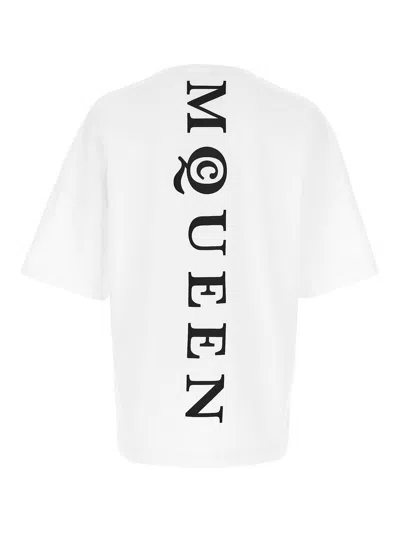Alexander Mcqueen Alexander Mc Queen White Oversized T Shirt With Logo