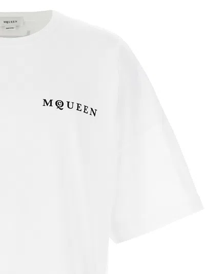 Alexander Mcqueen Alexander Mc Queen White Oversized T Shirt With Logo