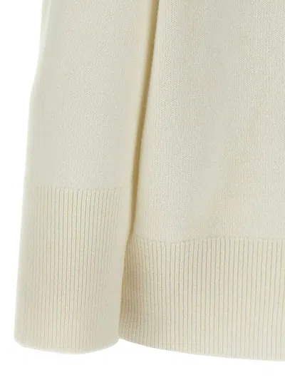 Brunello Cucinelli Cashmere Knit With Shiny Detail Clothing In Neutral