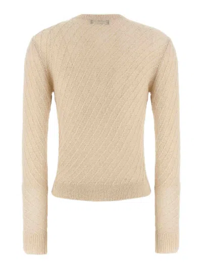 Fabiana Filippi Sequin Crochet Knit Cardigan In Neutral