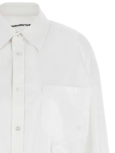 Alexander Wang Pre-styled Mini Shirt Dress In White