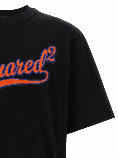 Dsquared2 Dsquared Loose Fit Sponge Patch T-shirt In Black