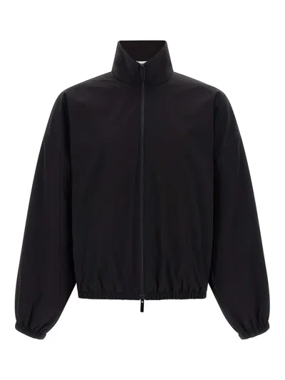 Fear Of God Black Zipped Jacket In Black