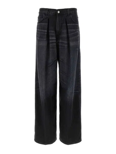 Haikure Candy High-rise Wide-leg Jeans In Black