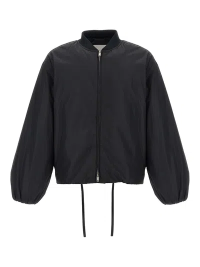 Jil Sander Black Polyester Jacket In Black