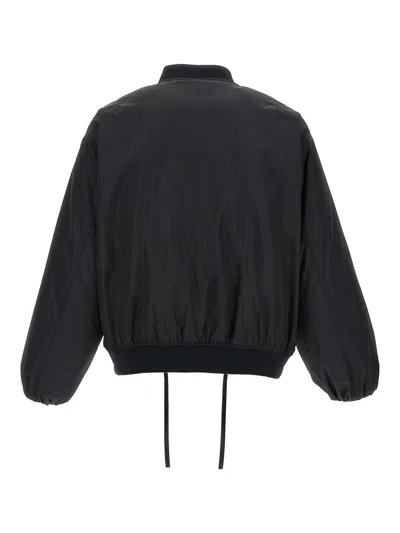 Jil Sander Black Polyester Jacket In Black