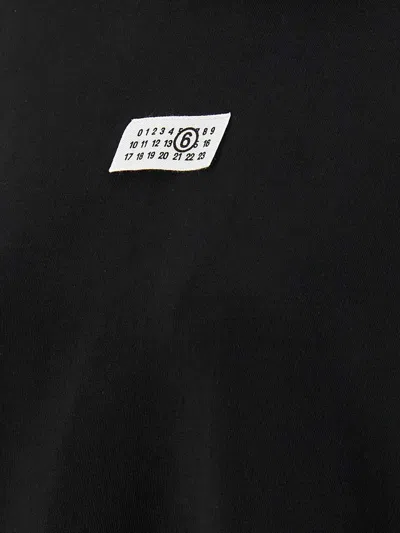 Mm6 Maison Margiela Mm6 By Maison Margiela Relaxed-fit Cotton Hoodie With Adjustable Drawstring In Black