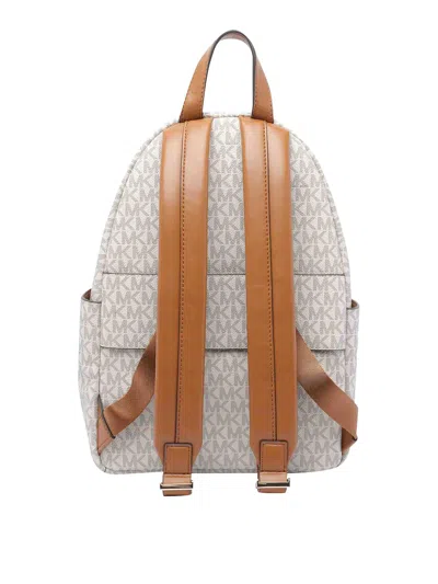 Michael Michael Kors White Tanner Backpack In White