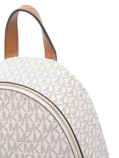 Michael Michael Kors White Tanner Backpack In White