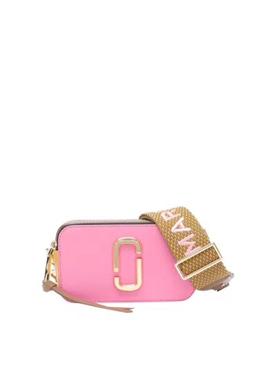 Marc Jacobs The Snapshot Shoulder Bag In Rose-pink Leather