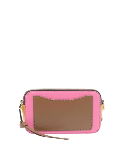 Marc Jacobs The Snapshot Shoulder Bag In Rose-pink Leather