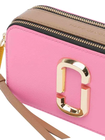 Marc Jacobs The Snapshot Shoulder Bag In Rose-pink Leather