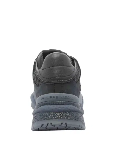 Philippe Model Low Top Sneakers Mesh Panels In Gray