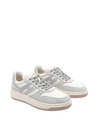 Hogan Sneakers With Perforated Toe Box And Contrasting Accents In Gray