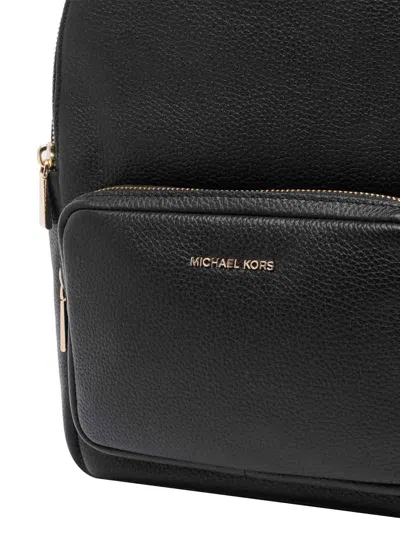 Michael Michael Kors Tanner Medium Backpack In Black Hammered Leather In Black