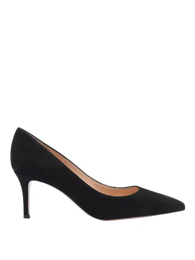 Gianvito Rossi Pointed-toe Slip-on Pumps In Black