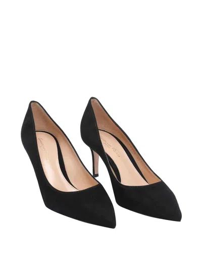 Gianvito Rossi Pointed-toe Slip-on Pumps In Black