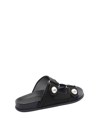 Jimmy Choo 25mm Fayence Leather Sandals In Black